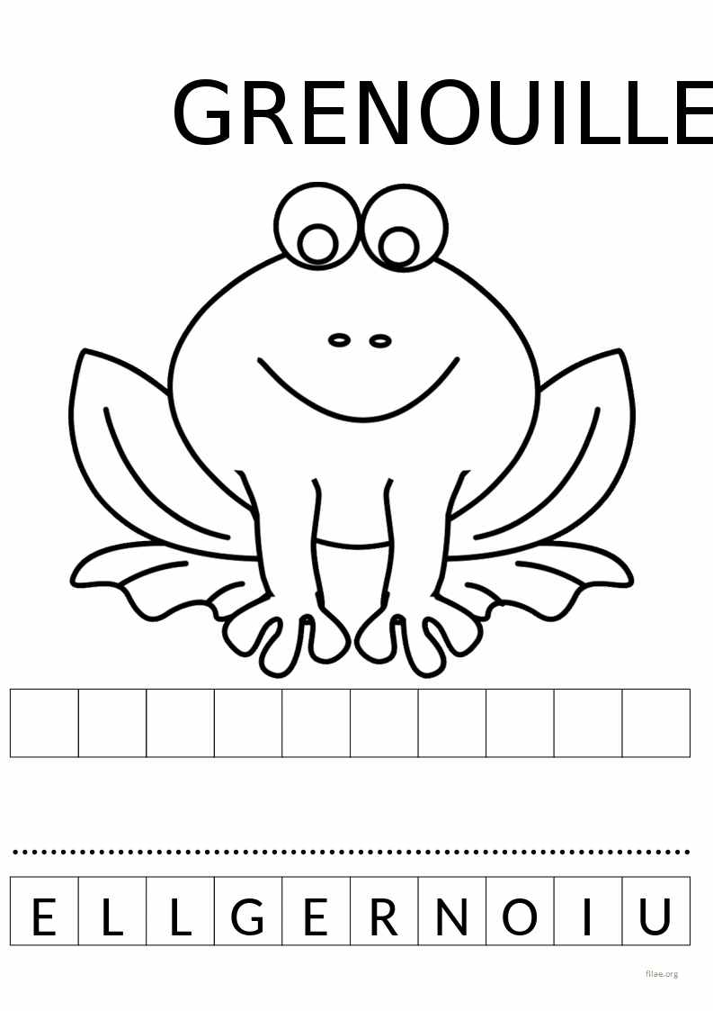 Coloriage grenouille gratuit à imprimer